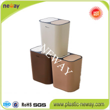 Hot Sales Double Lids Push Plastic Dustbin